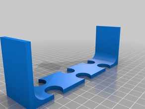 extendable container tray centre piece - narrow 3d printing holder 3d print model - Mito3D