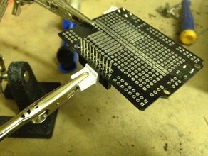 header pin soldering jig electronics arduino shield pins helping hands 3d print model - Mito3D