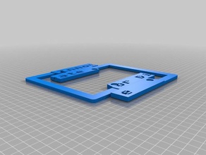 Innovation sterben-individueller Lizenz-Platte Rahmen Zeichen logos 3d print model - Mito3D