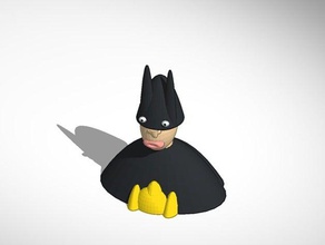 new improved printable batman bust people batthumb bat thumb bruce wayne gotham wruce bayne 3d print model - Mito3D