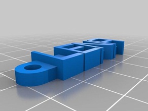 lena keychain organization customized 3d print model - Mito3D