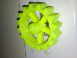 dimmer knob replacement parts gear sprocket 3d print model - Mito3D
