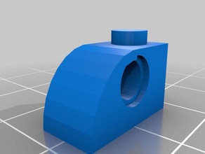 agujero-y curva juguetes de construcción personalizado 3d print model - Mito3D