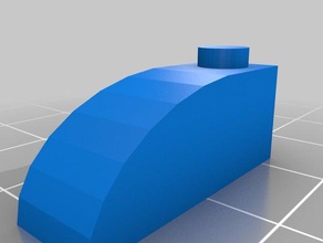 3 perno de la curva juguetes construcción personalizado 3d print model - Mito3D