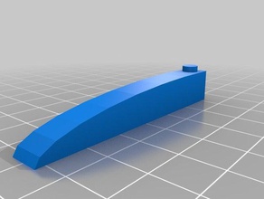 8 stud curva juguetes de construcción personalizado 3d print model - Mito3D