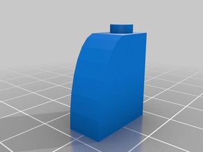 2 alta de la curva juguetes construcción personalizado 3d print model - Mito3D