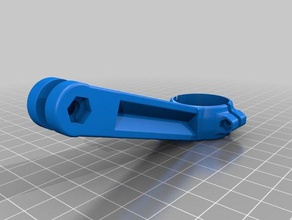 garmin virb elite 272 mm x 17 koltuk sonrası montaj kamera monte edin seatpost 3d print model - Mito3D