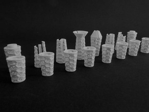 brezze chess set piece collection ection 3d print model - Mito3D