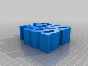 jess palavra coisa esculturas personalizado 3d print model - Mito3D