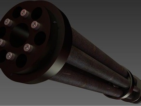mini gun barrel asssembly scans & replicas 3d print model - Mito3D
