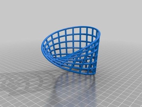Drahtgitter moebius Mathe-Kunst math mathematica mobius 3d print model - Mito3D