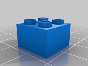 il mio lego personalizzato-compatibile 2x2 tecnica del foro di mattoni costruzione giocattoli su misura 3d print model - Mito3D