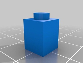 meu personalizadas de lego-compatível 1x1 técnica do furo tijolo brinquedos construção personalizado 3d print model - Mito3D