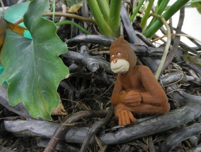 orangutan animals animal ape conservation forest monkey rain your wild world 3d print model - Mito3D
