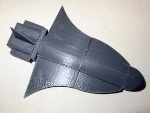 space shuttle vehicles ai aircraft airplane spaceship 3d print model - Mito3D