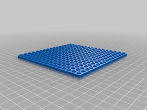 my customized lego-compatible 16x16 technic hole baseplate construction toys 3d print model - Mito3D