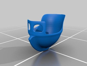 leme proteção para os olhos traje capacete viking 3d print model - Mito3D