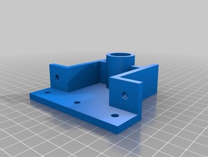 smooth rod 10mm bearing mount 3d printer parts 3d print model - Mito3D
