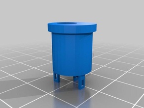 ficticio de dc jack 21 mm - modelado guitarra pedal la música 3d print model - Mito3D