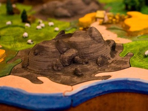 catan, telhas de pedra - warcraft inspirado jogos a blizzard jogo tabuleiro catan 3d print model - Mito3D