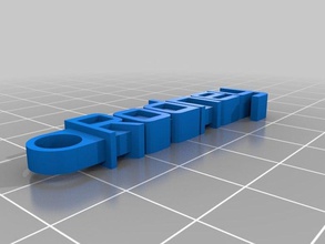 rodney keychain organization customized 3d print model - Mito3D