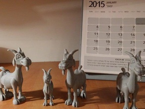 de cabra a los animales 3d print model - Mito3D