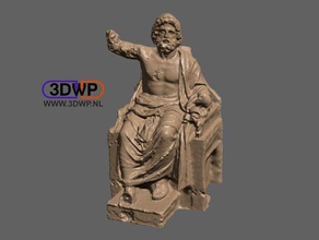 zeus scultura statua di scansione 3d scansioni & repliche 123d 123dcatch catch Scansione art grecia il greco l'arte greca meshmixer museo mitologia replica la 3d print model - Mito3D