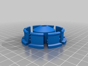 53mm x 10mm parametric filament spool hub 608zz bearing 3d printer accessories customized 3d print model - Mito3D