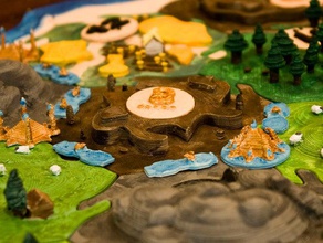 catan brick tiles - warcraft inspired games blizzard board game 3d print model - Mito3D
