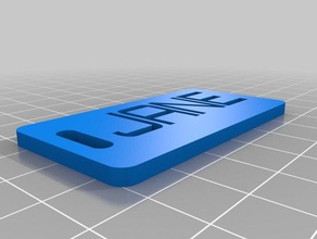 il mio personalizzato customizer versione bagagli etichetta organizzazione su misura 3d print model - Mito3D
