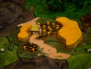 catan wheat tiles - warcraft inspired games blizzard board game 3d print model - Mito3D