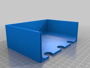 extendable container v2 end piece - b 3d printing extendible holder tray 3d print model - Mito3D