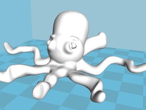 octopus Haustiere 3d print model - Mito3D