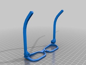 hipster-Brille Kinder - Zubehör dioptrie Spaß openscad Rezept reprap Brille 3d print model - Mito3D