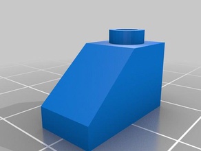 özelleştirilmiş lego benim uyumlu tuğla 1x2 çatı inşaat oyuncaklar 3d print model - Mito3D