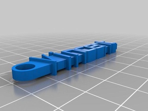 minha mensagem personalizada chaveiro organização personalizado 3d print model - Mito3D