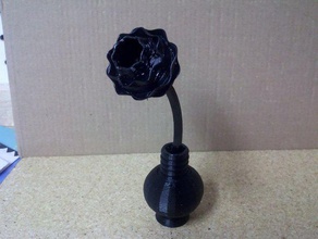 vase de fleurs d'autres la tige 3d art ornement merci maman 3d print model - Mito3D