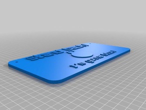 my customized sign- bomb signs & logos 3d print model - Mito3D