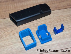 glock basepad extension sport & outdoors firearm gun pistol weapon 3d print model - Mito3D
