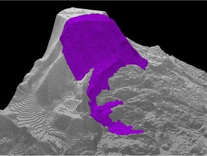 oso wa deslizamiento de tierra geografía la topografía 3d print model - Mito3D