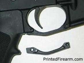 ar15 enhanced trigger guard sport & outdoors defcad firearm fosscad rifle weapon 3d print model - Mito3D