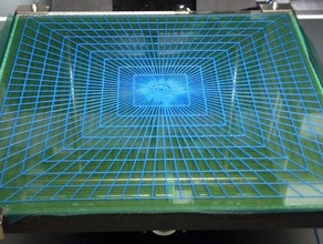 l'infini lit planéité de test L'impression 3d tests 200mm plat la mesurer grille niveau percpectif point vue imprimer les wanderlust 3d print model - Mito3D