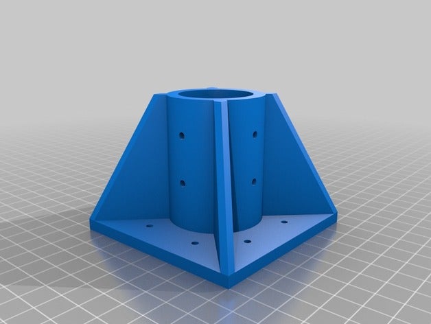 32 mm tubo in pvc fissaggio parametrico il fai da te su misura 3D print model - Mito3D