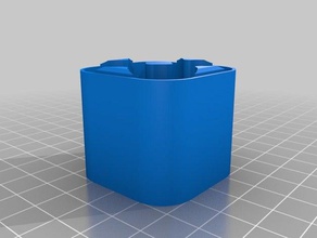 18650 4-fondo de la celda los contenedores personalizado 3d print model - Mito3D