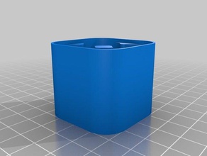 18650 4-a célula de cima recipientes personalizado 3d print model - Mito3D