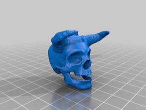 cornuto cranio 3d stampa 3d print model - Mito3D