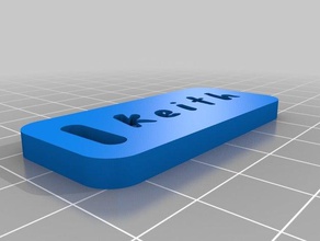 keith chave de cadeia organização personalizado 3d print model - Mito3D
