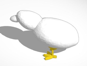 pájaro hizo batido-3d-modelado de tinkercad a los animales animal aves 3d print model - Mito3D