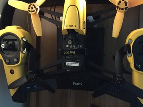 bebop & skycontroller staffa di montaggio a parete r c i veicoli parrot 3d print model - Mito3D