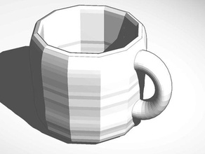 taza hecha batido-3d-modelado de tinkercad cocina y comedor la café las tazas copa 3d print model - Mito3D